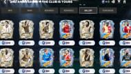 Snippet showing all available players and icons for the EA FC Mobile 2nd Anniversary Week 2 Shard exchanges (Image via EA Sports)